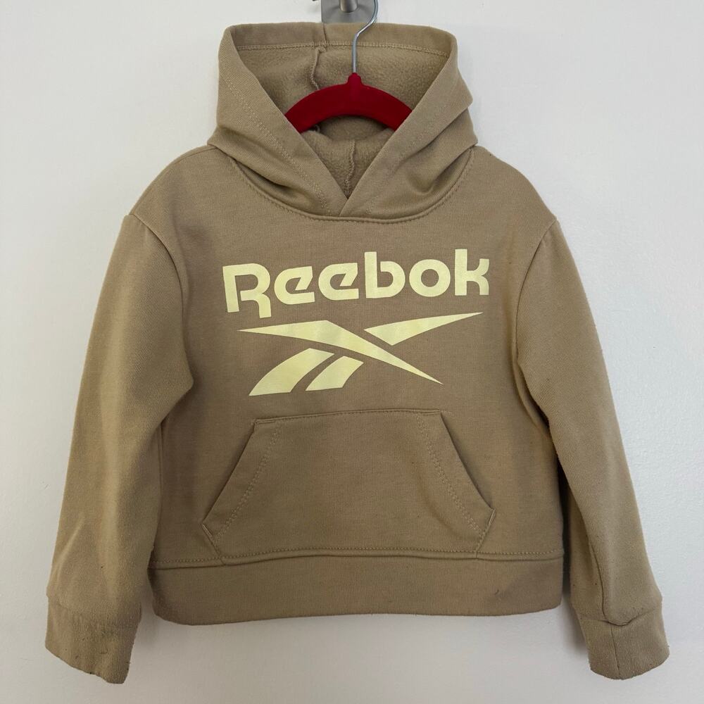 Reebok Pullover Hoodie featuring a Contrasting Logo Graphic